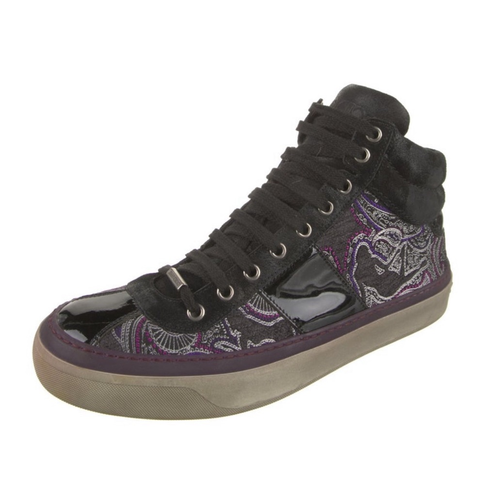 Jimmy Choo suede printed sneakers. Size 8 / EU 41 Jimmy Choo Mens Multicolor